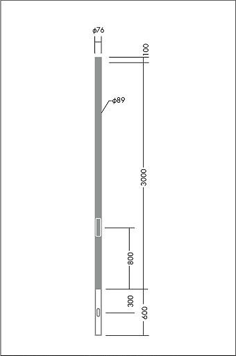 ポールスポットライト/CDM-T35W相当/LZ2C/照度角14°/3灯用 灯具本体+埋