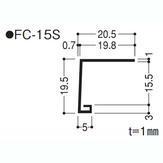 F見切(コの字) FC15S(FC15S)