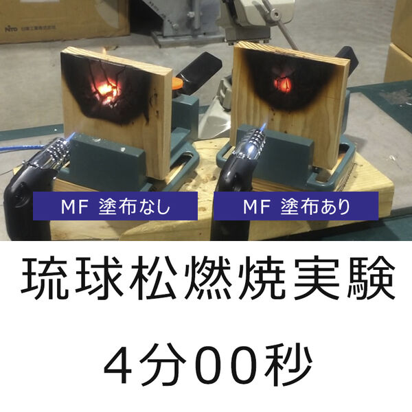 琉球松燃焼実験 4分