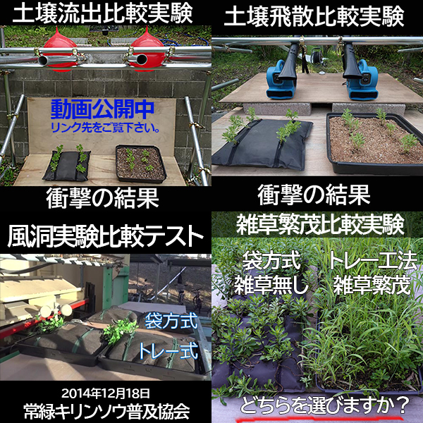 袋方式とトレー式の比較実験