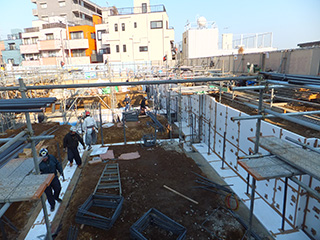 地中壁面施工例