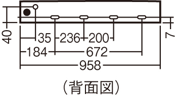 天井直付型・壁直付型・据置取付型 LED（昼白色） スリムライン照明