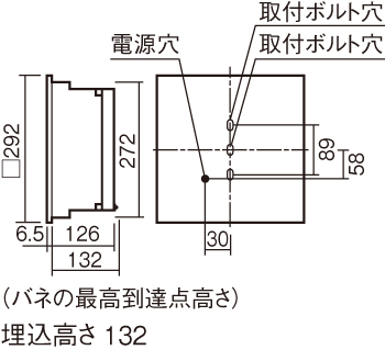 天井埋込型 LED（昼白色） 一体型LEDベースライト 乳白パネル 深枠（黒