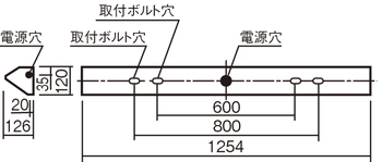 学校用 天井直付型 40形 一体型LEDベースライト 黒板灯 Hf蛍光灯32形高