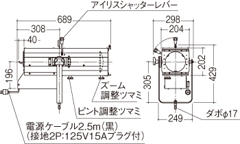 施設用寸法図