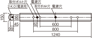 天井直付型 40形 一体型LEDベースライト 防湿型・防雨型 反射笠付型 Hf