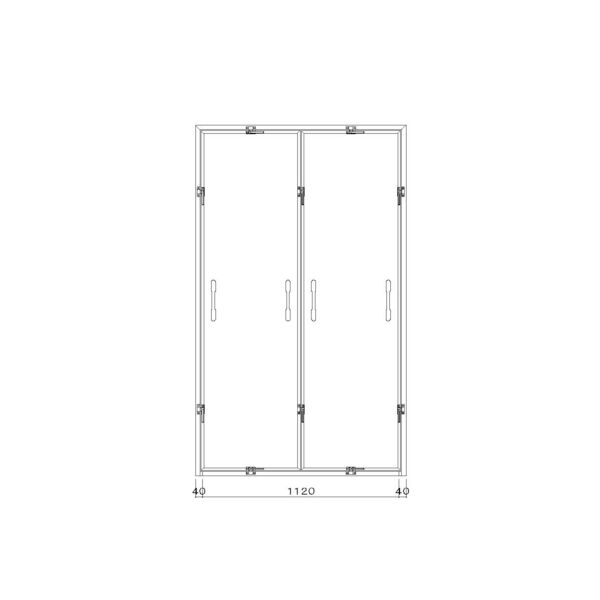 THZ40(軽量間仕切り用着脱式マシンハッチ)(THZ40-2)