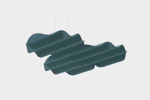 Onde PET Felt Acoustic Panel(floating)