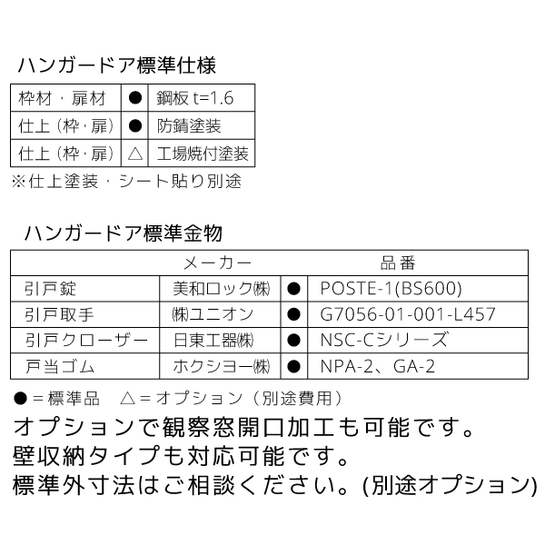 仕様・金物